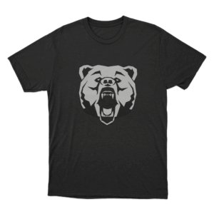Bear Head T Shirt Black