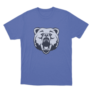 Bear Head T Shirt Blue