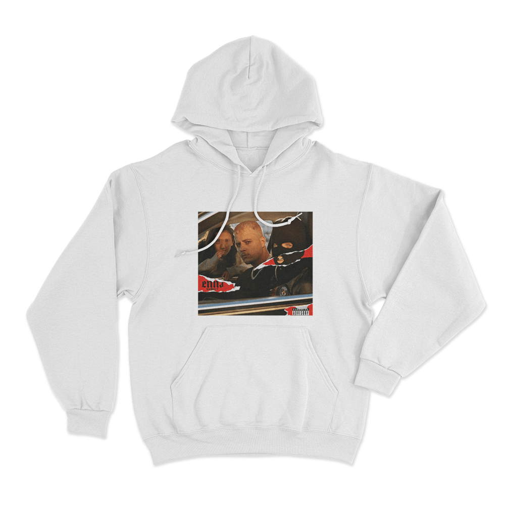 Car Crew Hoodie White Car Crew Hoodie White