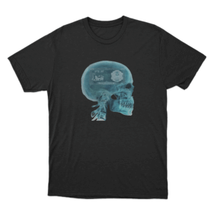 X Ray Skull T Shirt Black